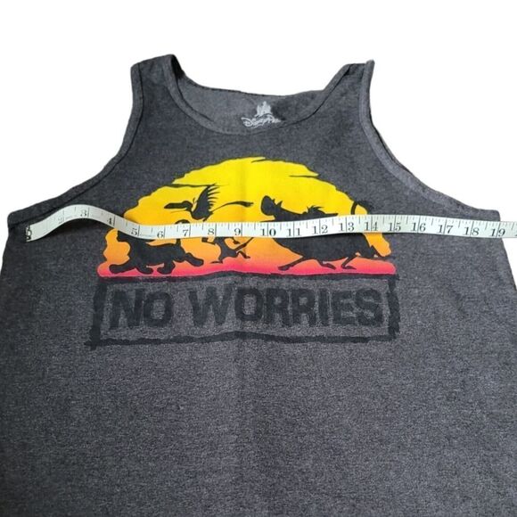 Disney World Lion king No Worries Animal Kingdom Mens Sleeveless Shirt Tank SZ M - Picture 4 of 5